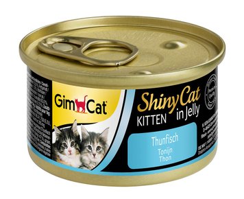 Вологий корм GimCat Shiny Kitten для кошенят, тунець, 70 г G-413150/413358 фото