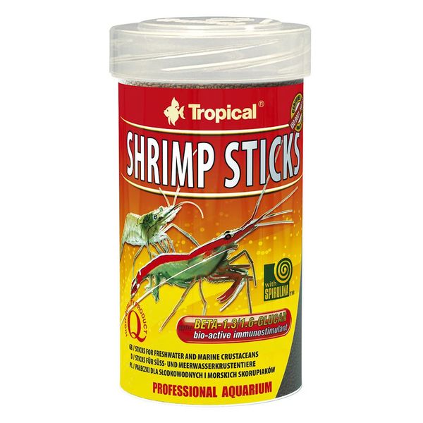 Сухий корм Tropical Shrimp Sticks для креветок та раків, 55 г (палички) 63363 фото