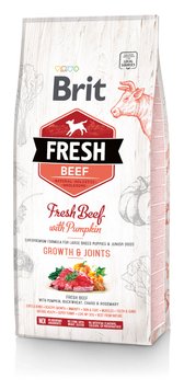 Сухий корм Brit Fresh для цуценят та молодих собак великих порід, з яловичиною та гарбузом, 12 кг 170991/530755 фото